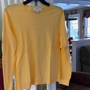 Banana Republic Women's Sunny Yellow Crew Neck Sweater
